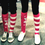 Chaussettes dépareillées Chats et rayures