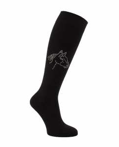 chaussettes équitation strass