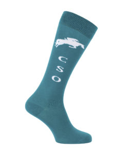 Shopping rentrée : les chaussettes d'équitation CSO vert d'eau